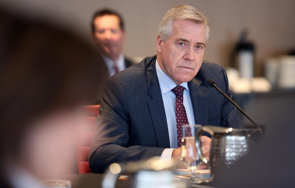 Dwight Ball, Premier of Newfoundland and Labrador, looks on during the Atlantic Premier's Conference in St. John's, NL on Monday, January 13, 2020.