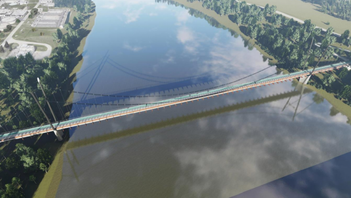 No final location has been identified, but one suggested in an active transportation plan is between the Circle Drive North Bridge and the Chief Mistawasis Bridge near Lenore Drive.