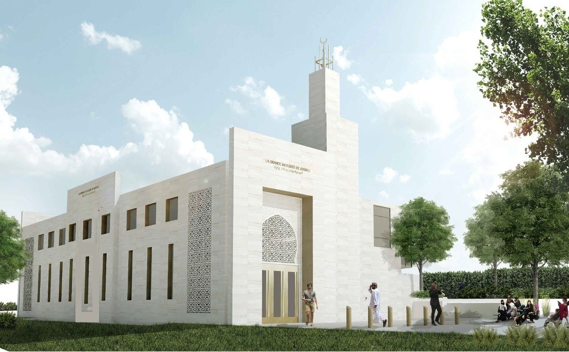 A rendering of what the cultural centre is set to look like. Renovations to the mosque should be complete by June 2020. .