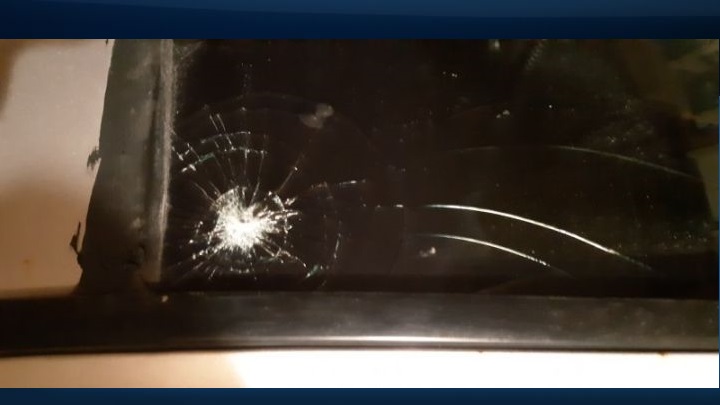 According to police, a car in Douglasglen had its windshield smashed while someone also spray-painted racial slurs on the vehicle. They said the target of the vandal(s) was a 2004 Silver Honda Accord parked along Douglas Glen Crescent S.E.