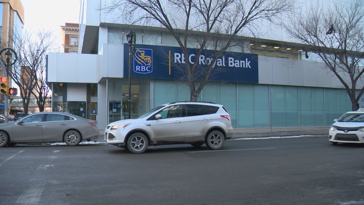 The RBC branch in Regina's downtown was closed Monday following a robbery.