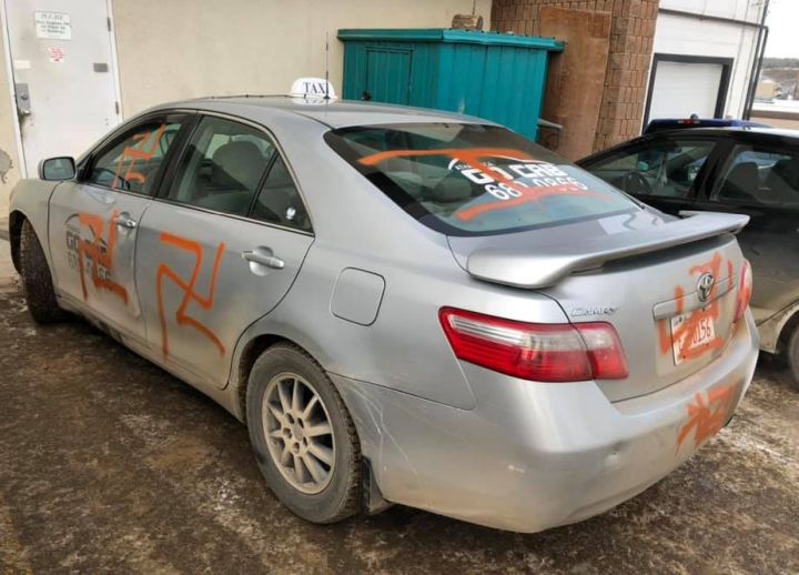 The owner of Athabasca Go Cab says he is heartened by how the northern Alberta community has come together to help him after his taxi cab -- the only one in his fleet -- was recently had swastikas spray-painted on it.