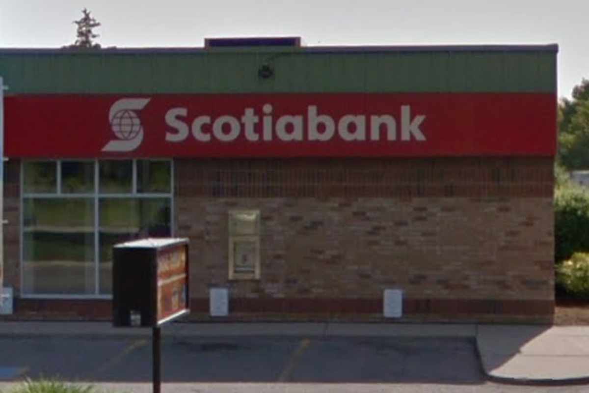 The Scotiabank on Saginaw Parkway in Cambridge.
