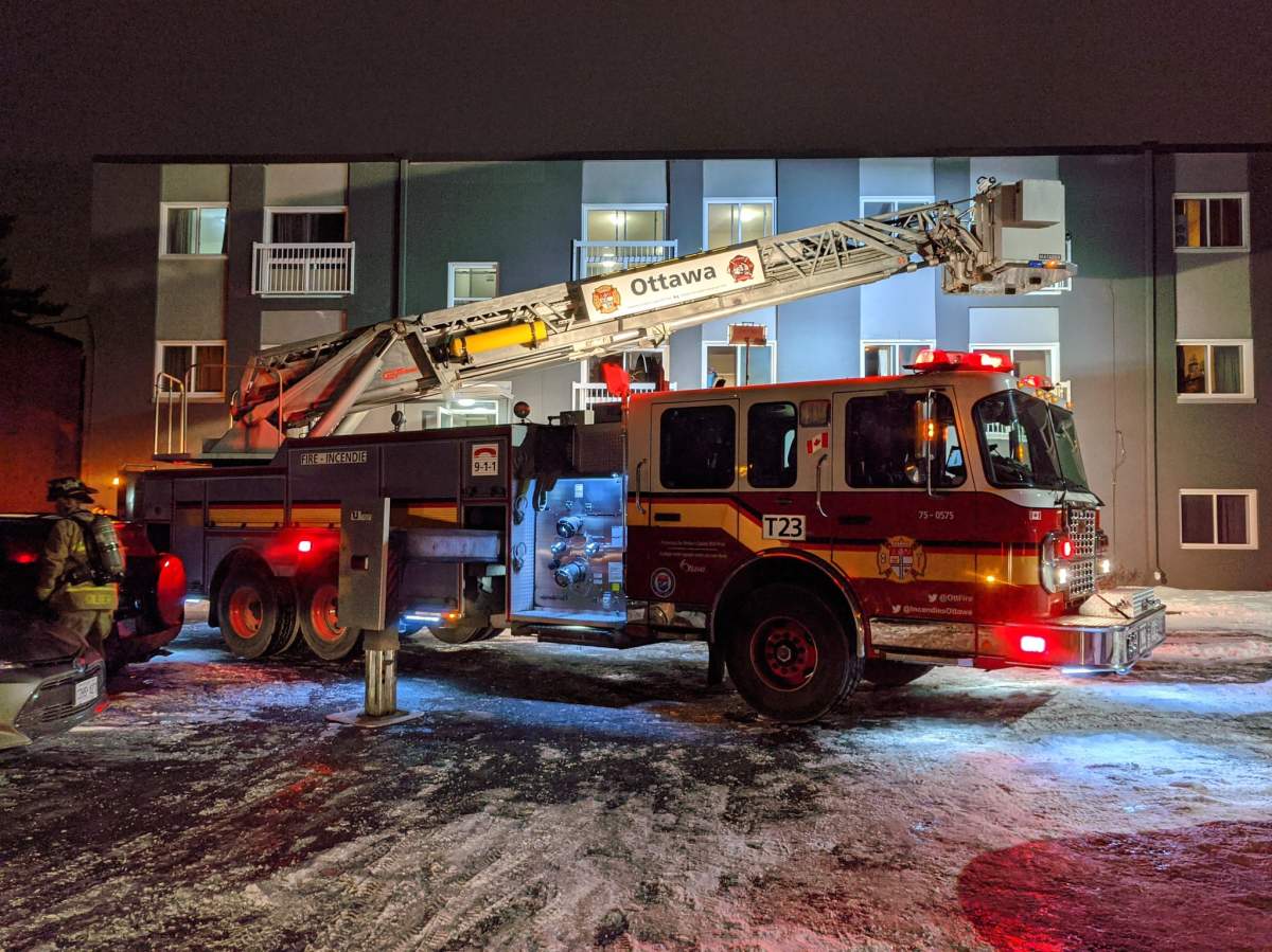 Ottawa firefighters were called to an apartment building early Friday morning. One person was killed and another was seriously burned as a result of the blaze.