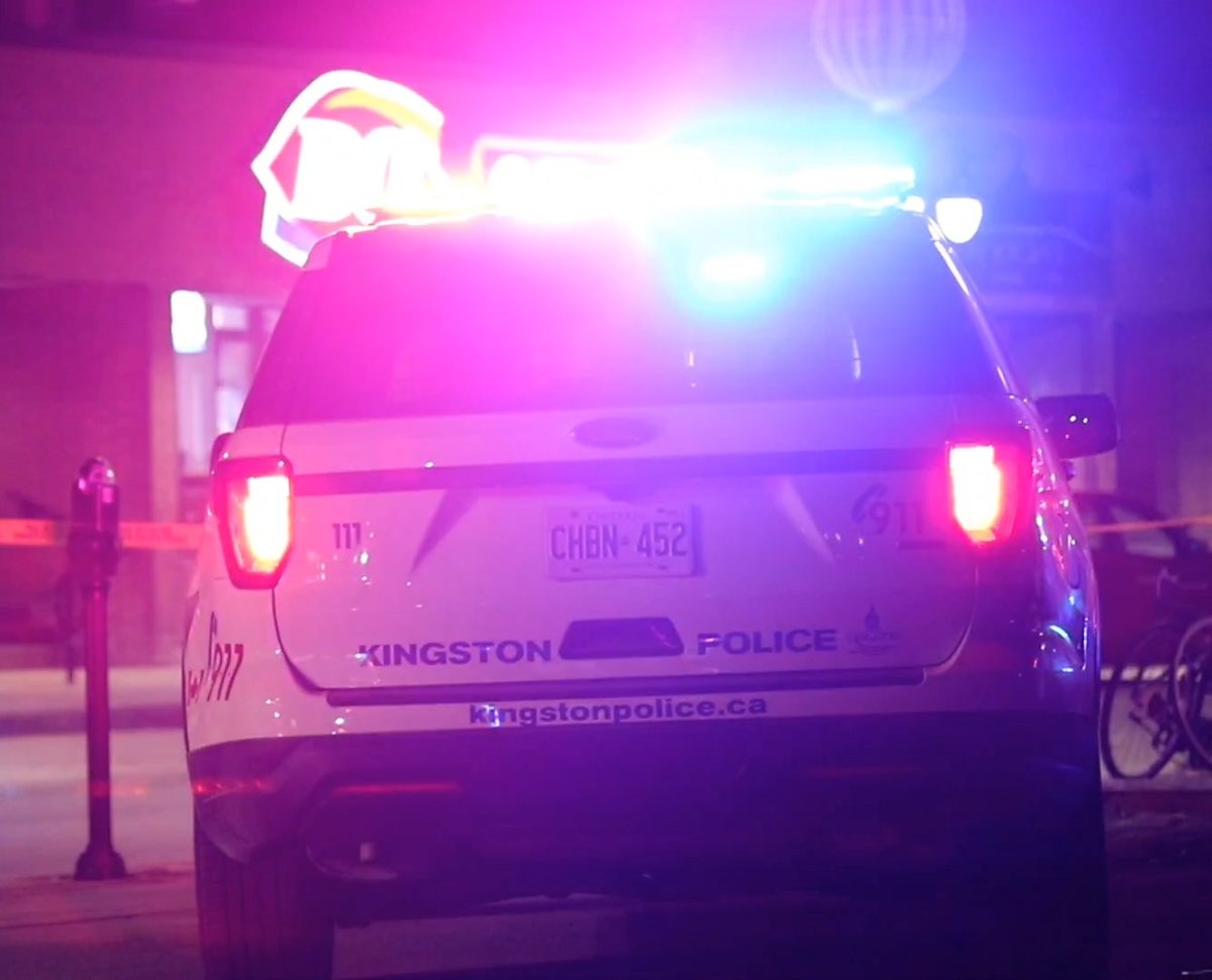 Kingstn police say a pedestrian was struck on Rosemund Crescent in Kingston early Sunday morning in a hit and run.