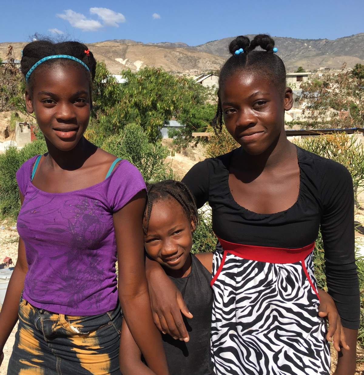 Sisters Magdalene, Sophia-Cka and Magdala on Saturday January 11, 2020 in Canaan, Haiti.