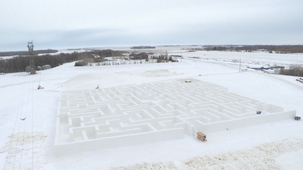 A Maze in Corn is set to open their record-breaking snow maze on Saturday. 
