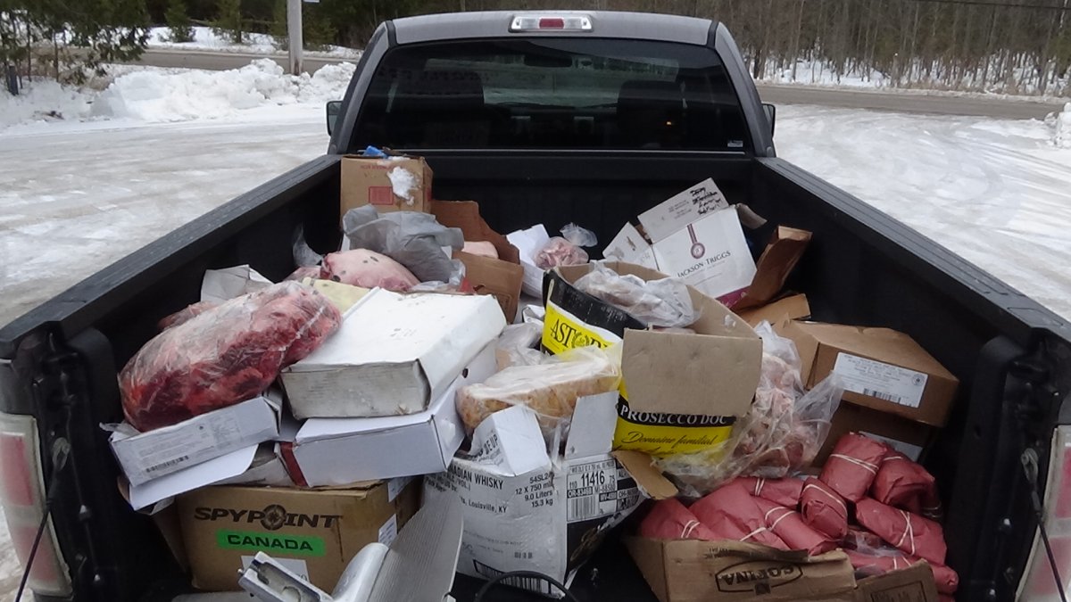 Meat recovered following an investigation into thefts at 2 butcher shops in Peterborough County.