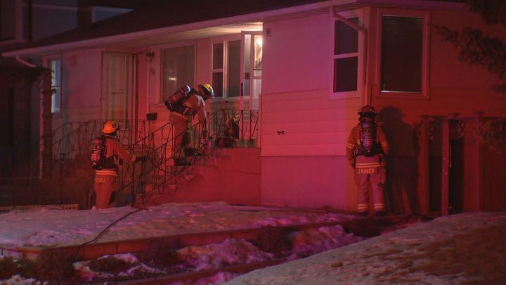 Crews responded to a house fire in southwest Calgary on Tuesday, Jan. 28, 2020.