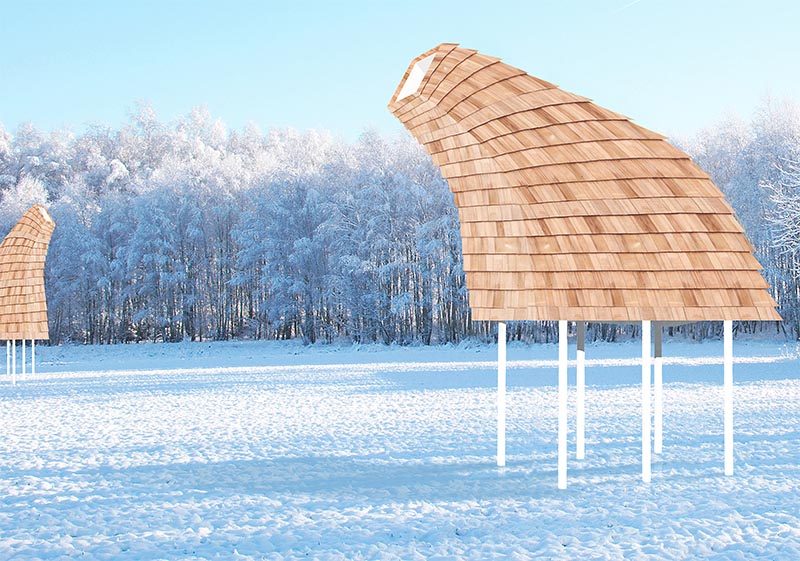 Winners of 2020 Warming Hut competition on display at the Forks - image
