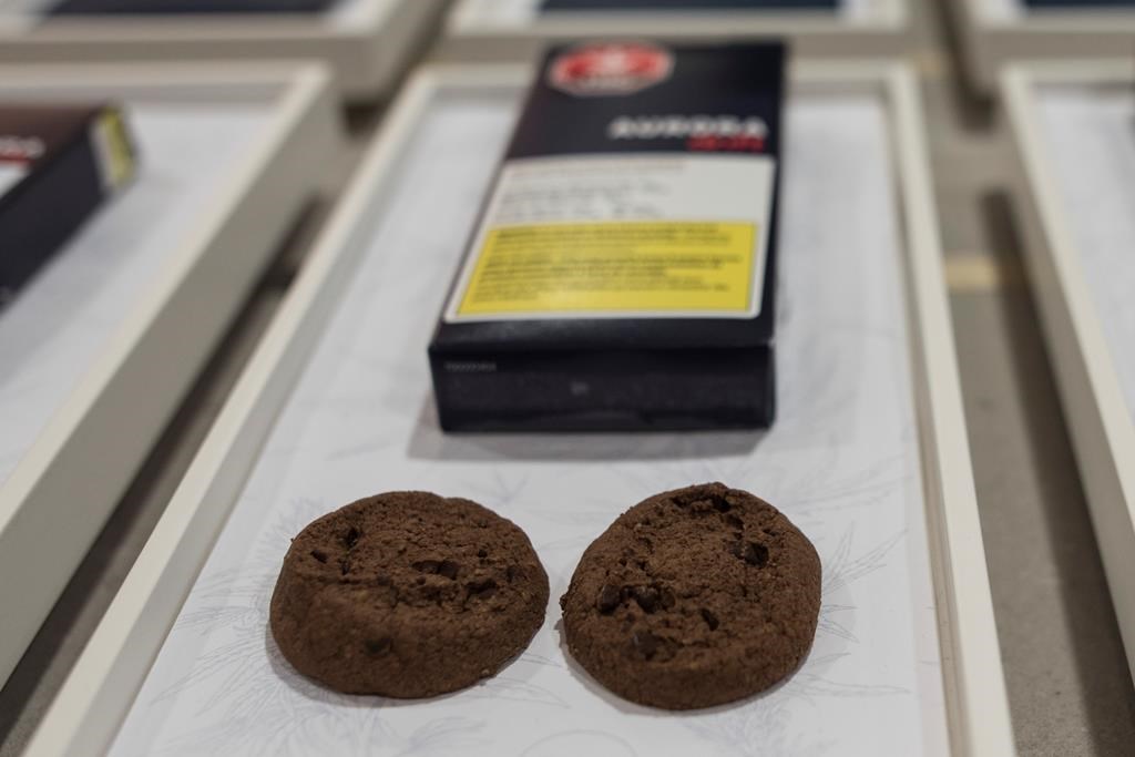 Soft-baked cookies from Aurora Cannabis Enterprises are photographed at the Ontario Cannabis Store in Toronto on Friday, January 3, 2020. The arrival of legal cannabis edibles, vapes and other products in Ontario won't necessarily meet the government's stated goal of cutting into the black market, according to industry observers.