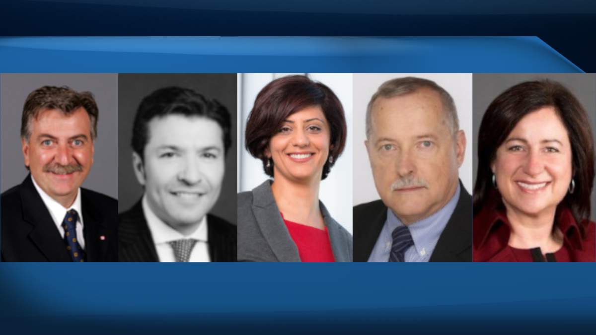 Hamilton’s Transit Task Force is (From left to right) Tony Valeri, Anthony Primerano, Saiedeh Razavi, Richard Brennan and Janette Smith.