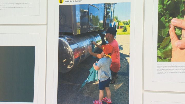 A photo submitted by a truck driver for Beaudry’s research project.