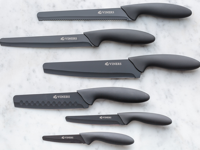 Viners’ line of blunted kitchen knives is shown in this handout photo.