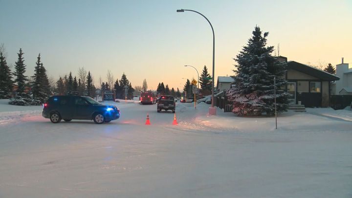 Lymburn School in west Edmonton locked its doors with students still inside on Friday afternoon as photos emerged on social media of a major police presence in the area.