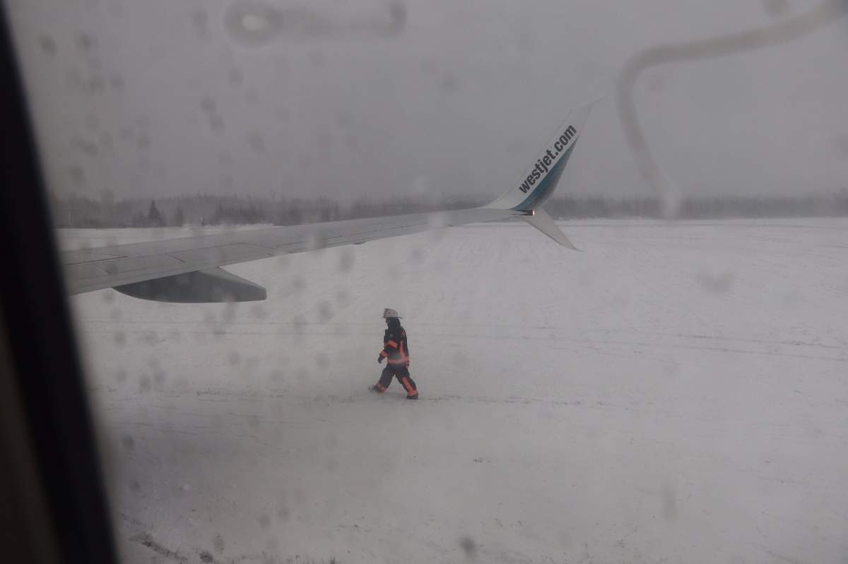 WestJet aircraft slides off runway at Halifax airport - image