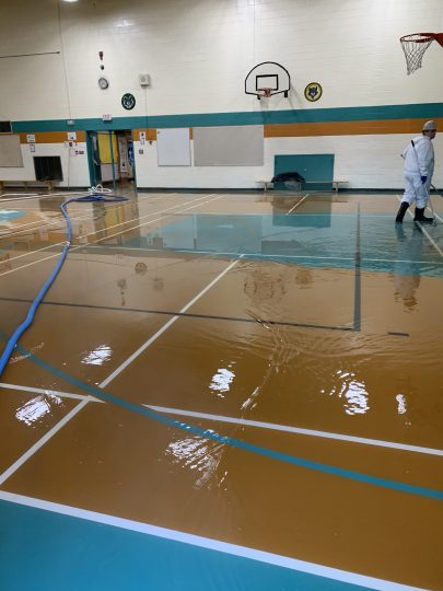 William Grayson School was one of 30 properties affected by a major water main break in Moose Jaw on Monday.