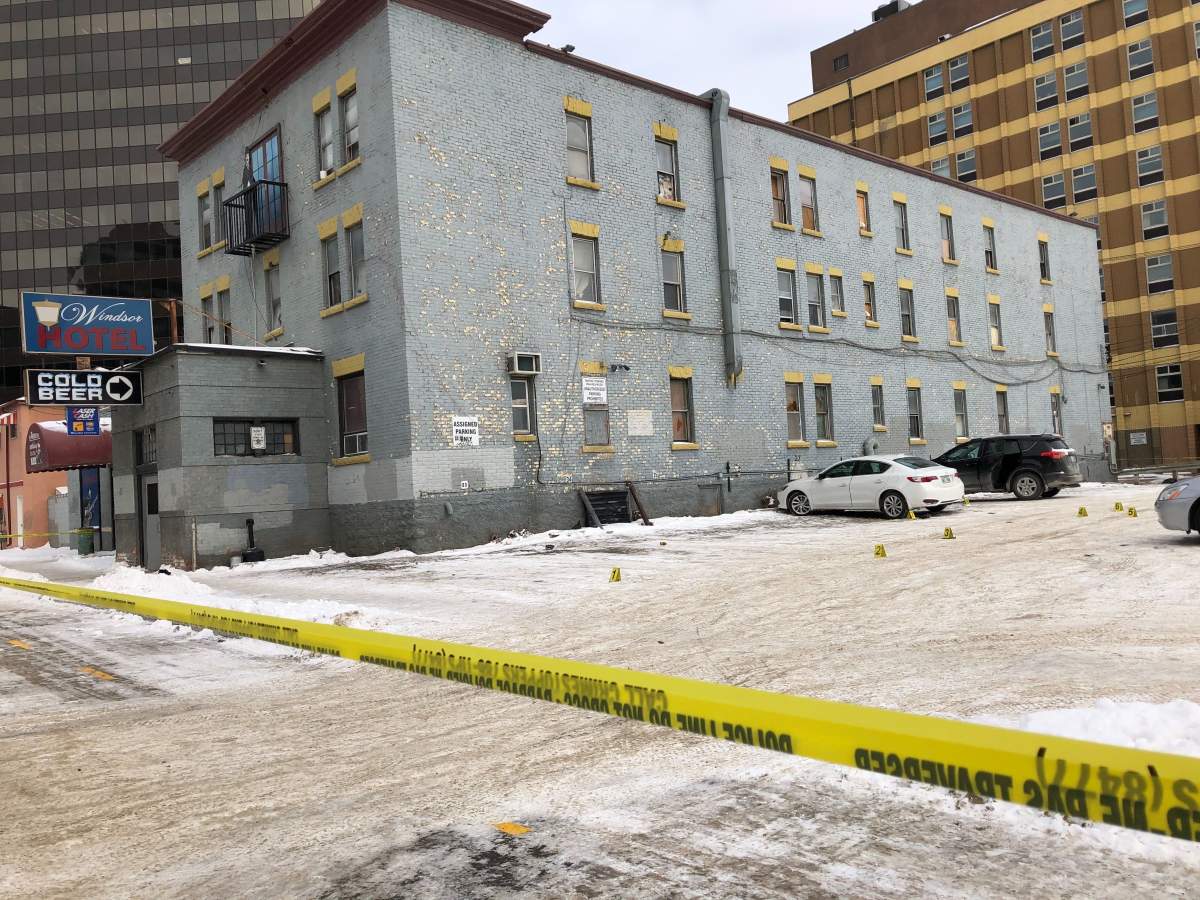 Winnipeg police say one man is dead after a fatal shooting at a downtown hotel early Sunday morning.