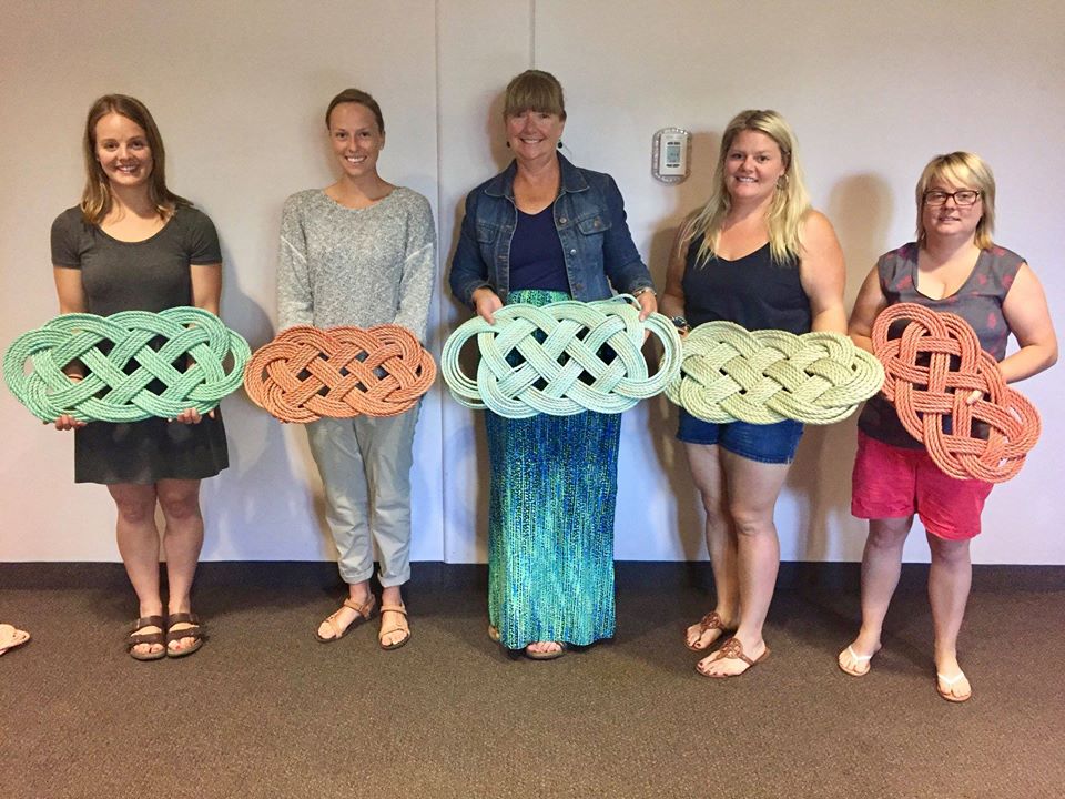 Huntsman Marine Science Centre has given people the opportunity to craft with some of the recycled ropes.