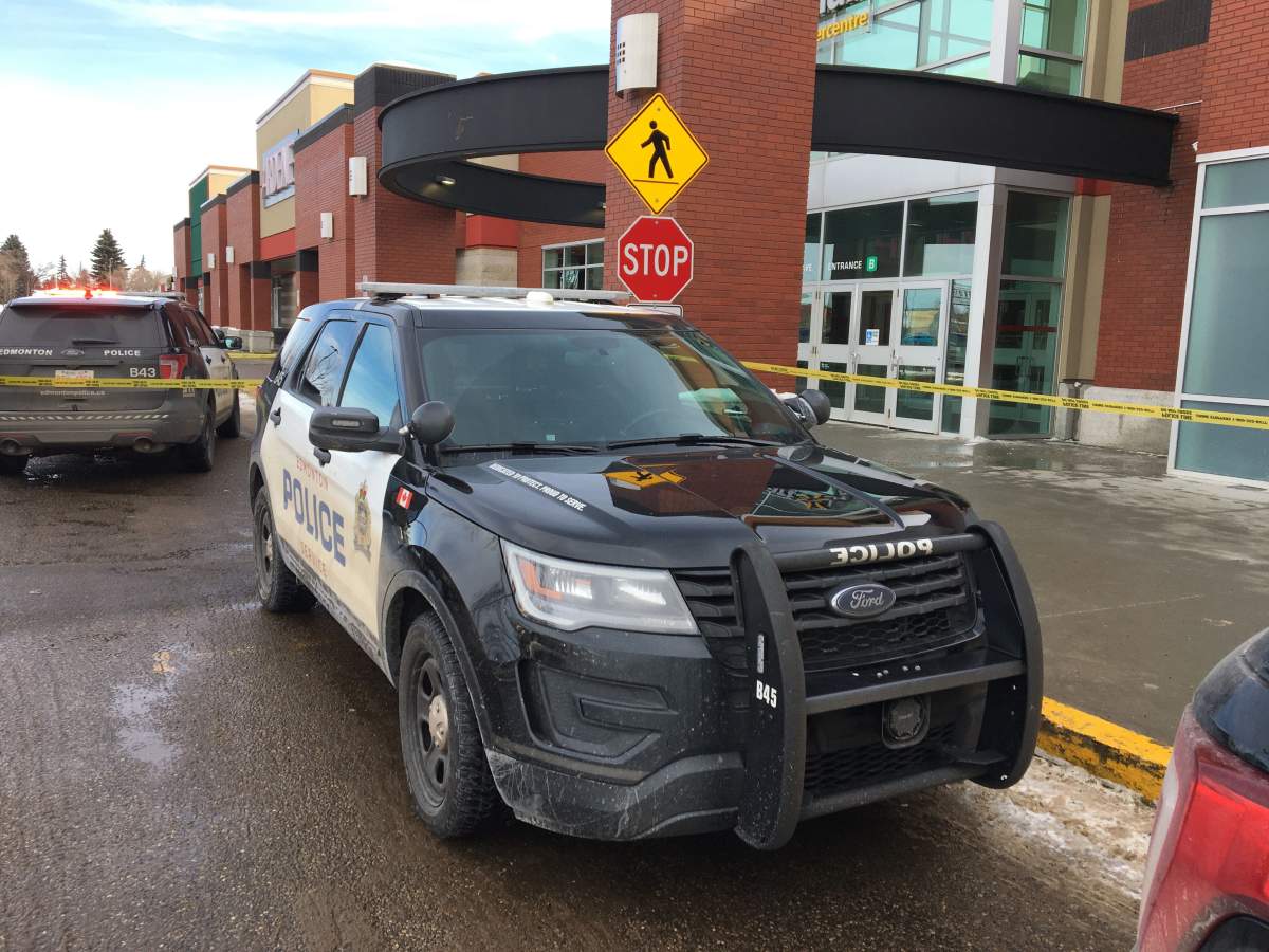 Edmonton police respond to Northgate Centre on Friday, Feb. 21, 2020.
