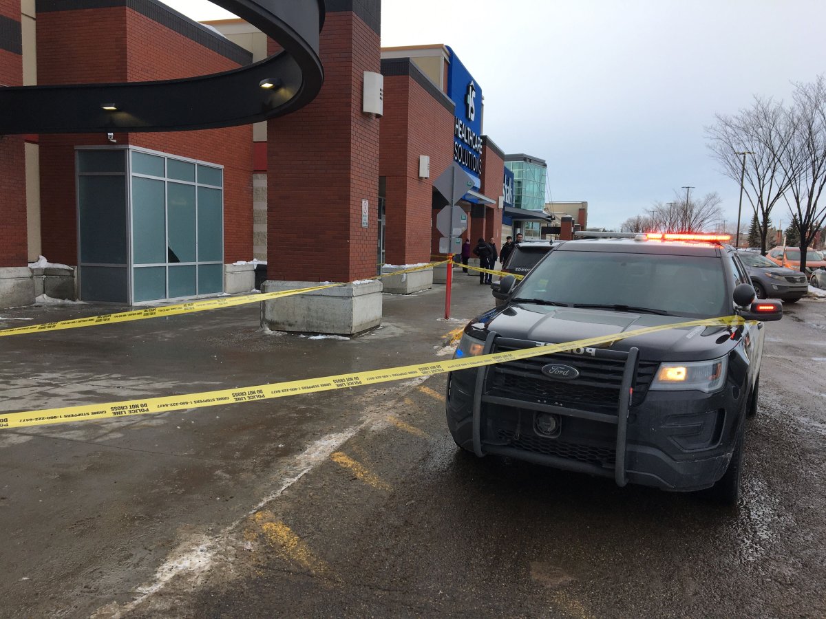 Edmonton police respond to Northgate Centre on Friday, Feb. 21, 2020.