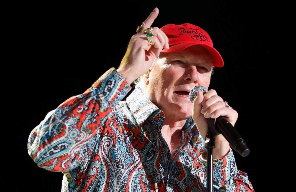 In this June 26, 2012, file photo, Mike Love performs with The Beach Boys at the Bank of America Pavilion in Boston, Mass.