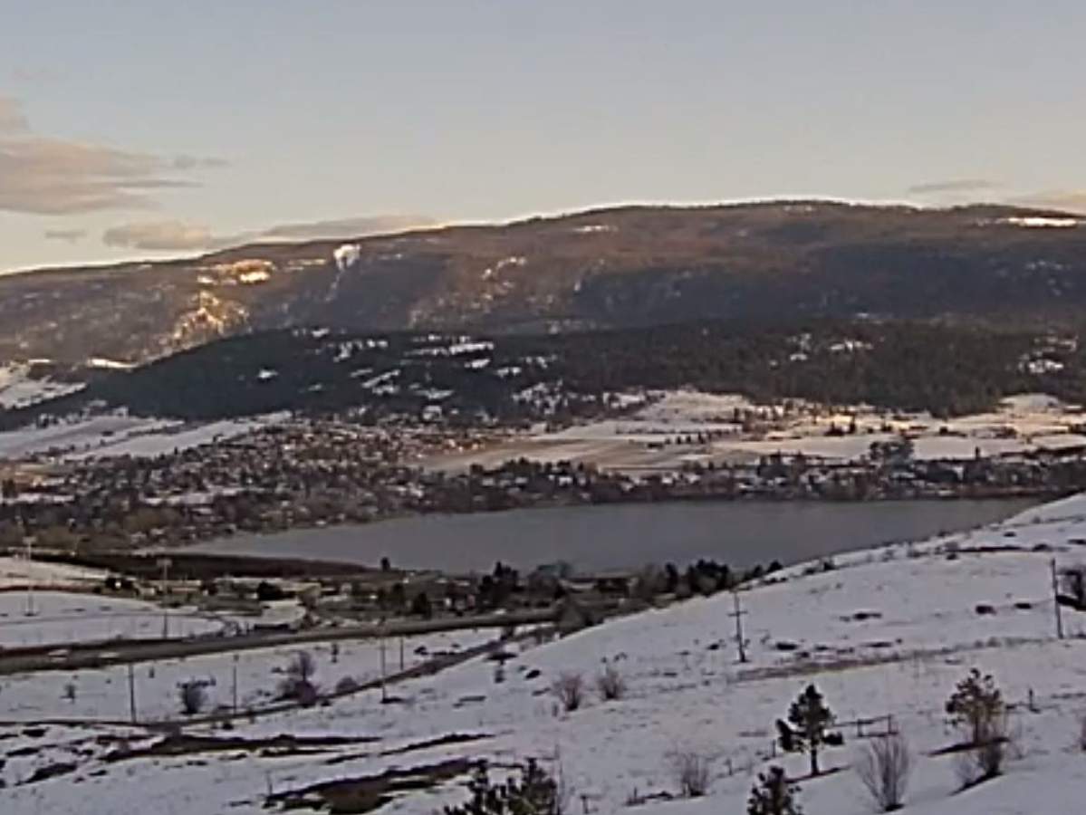 A view of Vernon on Tuesday. The ministry says road dust levels tend to be highest around busy roads and industrial operations.