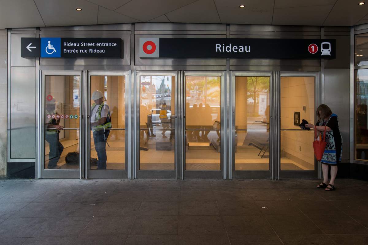 The O-Train's Rideau Station in downtown Ottawa, Ont. on Thursday, June 20, 2019.