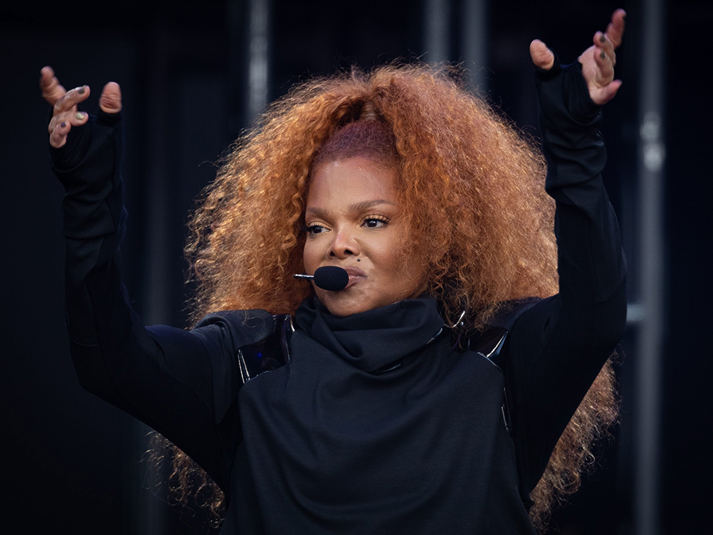 Janet Jackson performs on the Pyramid Stage on the fourth day of the 2019 Glastonbury Festival at Worthy Farm in Somerset, England.