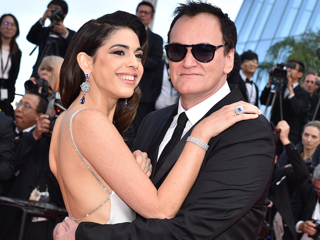 Quentin Tarantino (R), Daniella Pick attend the screening of ‘Once Upon a Time… In Hollywood’ during the 72nd annual Cannes Film Festival on May 21, 2019 in Cannes, France