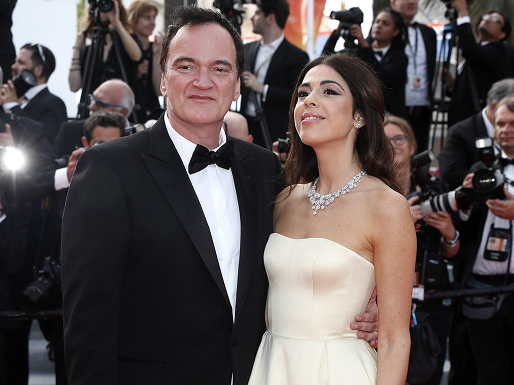 Quentin Tarantino (L) and his wife Daniella Pick (R) arrive for the Closing Awards Ceremony of the 72nd annual Cannes Film Festival, in Cannes, France, on May 25, 2019.