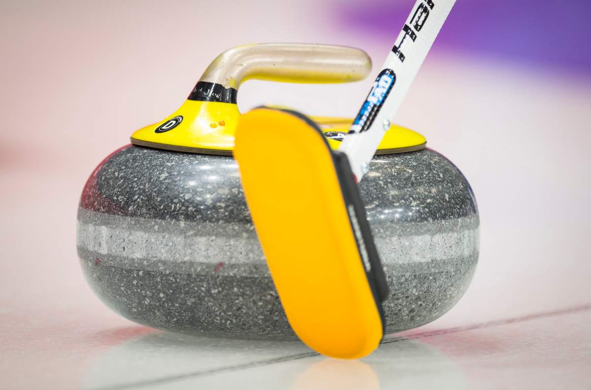 A file photo of a curling rock.