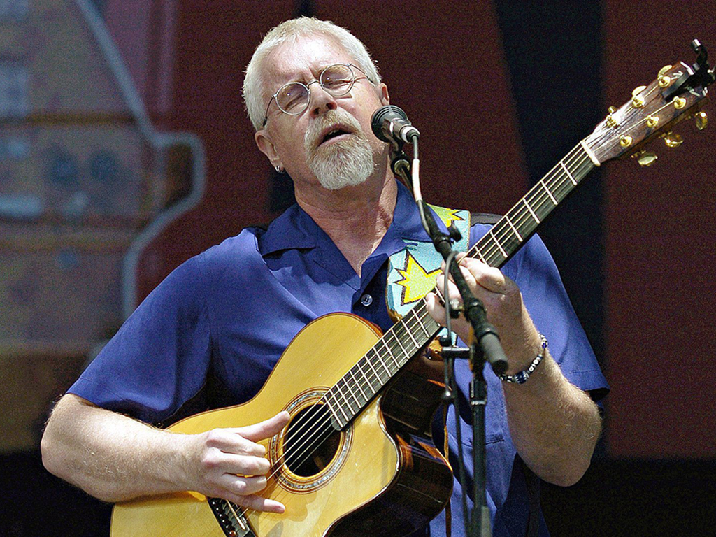 Bruce Cockburn performs during the Canadian Live 8 concert in Barrie, Ont. in 2005.