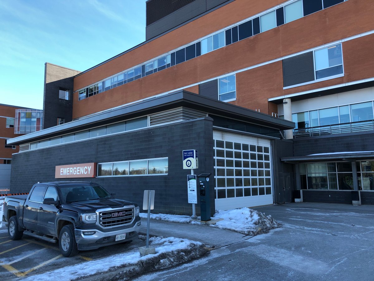The SIU investigated after a woman fell off the ambulance garage at PRHC on Feb 4. This was the scene on Feb. 5, 2020.