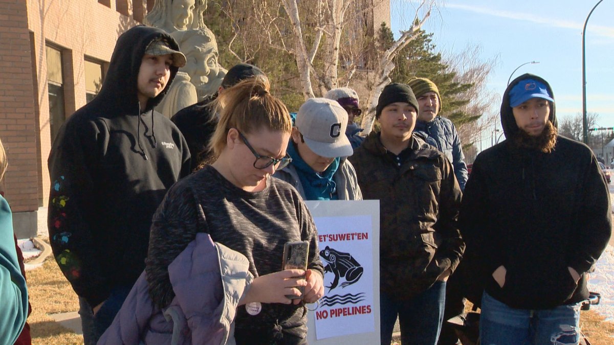 People in Lethbridge are showing their support of the Wet’suwet’en peoples’, who were arrested by RCMP while protesting the construction of a gas pipeline.