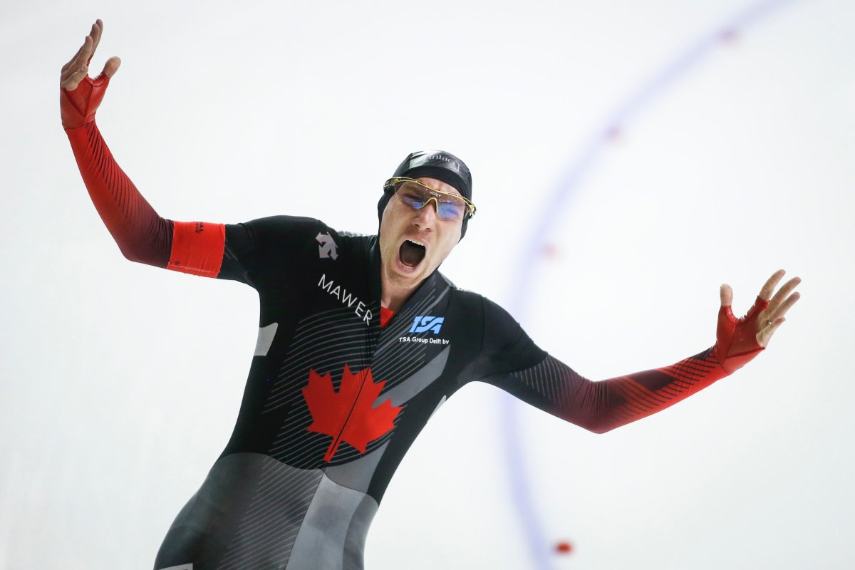 A file photo of Canada's Ted-Jan Bloemen from Feb. 8, 2020. 