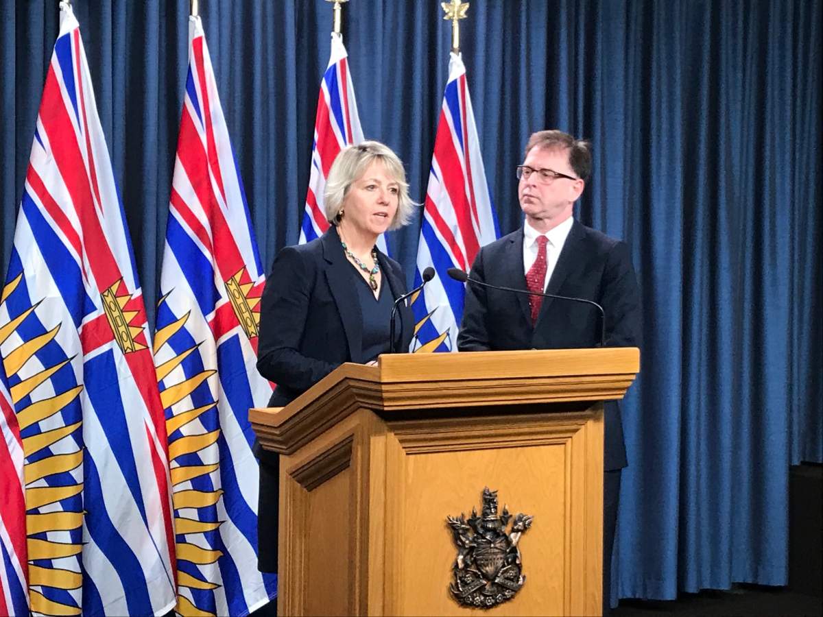 Bonnie Henry and Adrian Dix