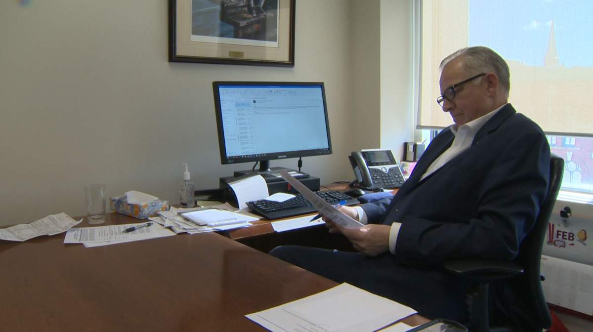 Councillor Dave Merrithew reviews the formal complaint filed by CUPE.