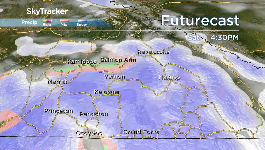 Okanagan weather: rain and snow to start Family Day long weekend ...