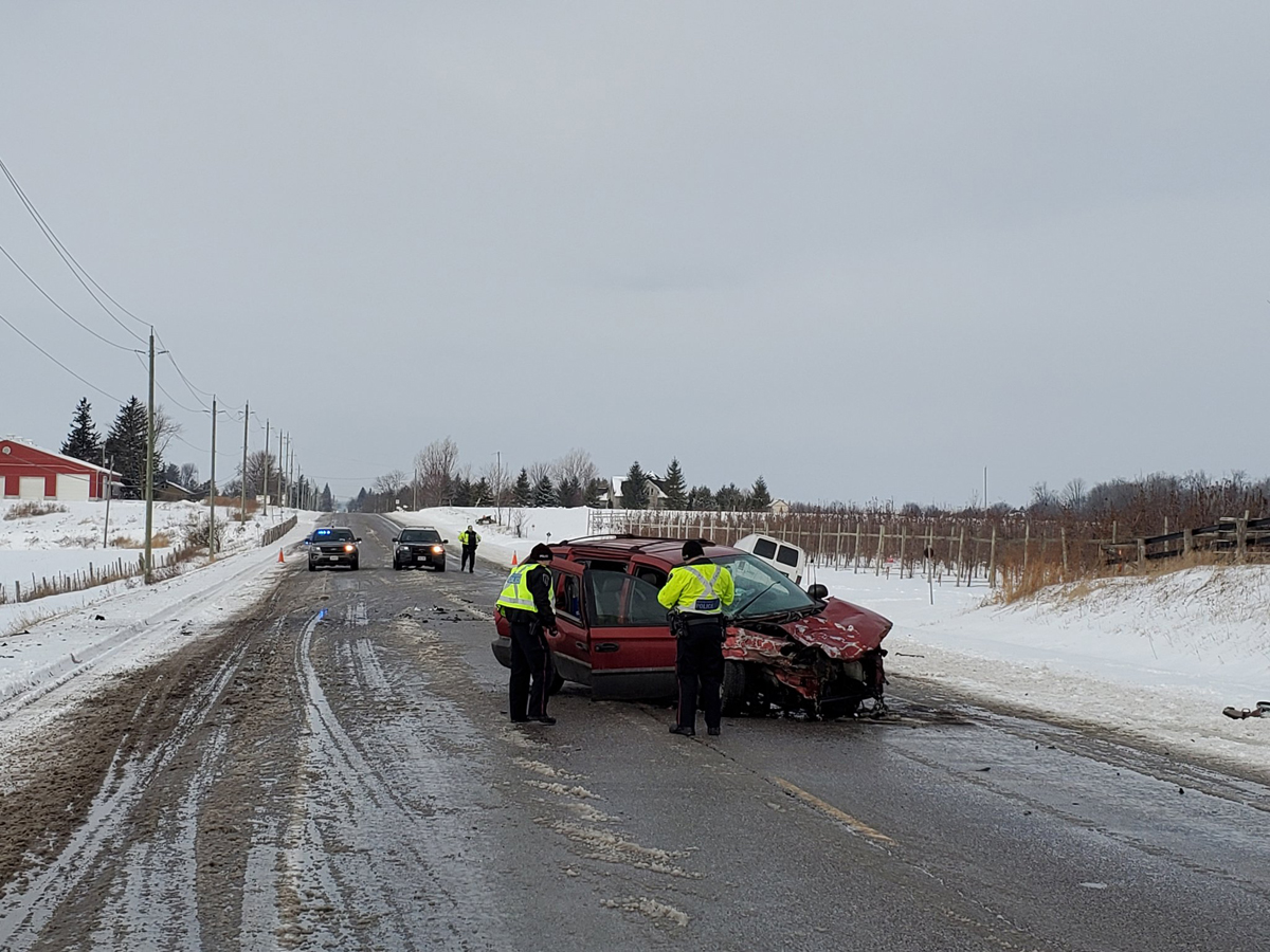 Lobsinger Line was closed on Monday morning.