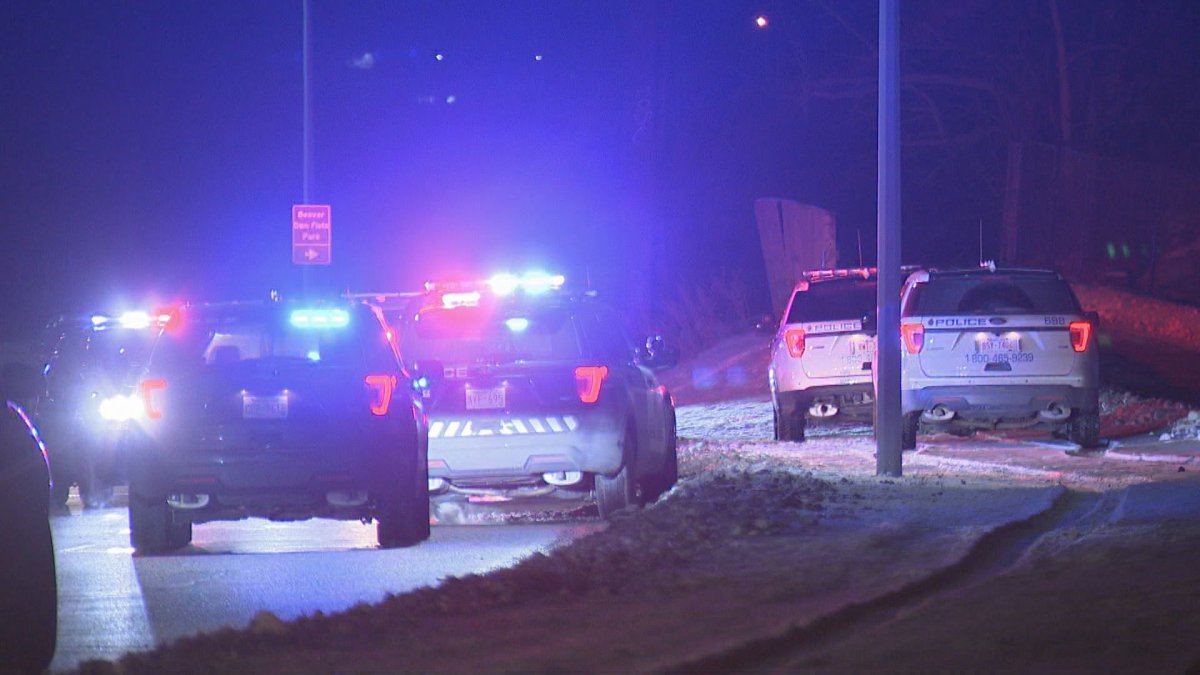 A Canadian Pacific police officer was injured on Wednesday night after a confrontation with a man trying to light a fire near some train tracks in the community of Ogden.