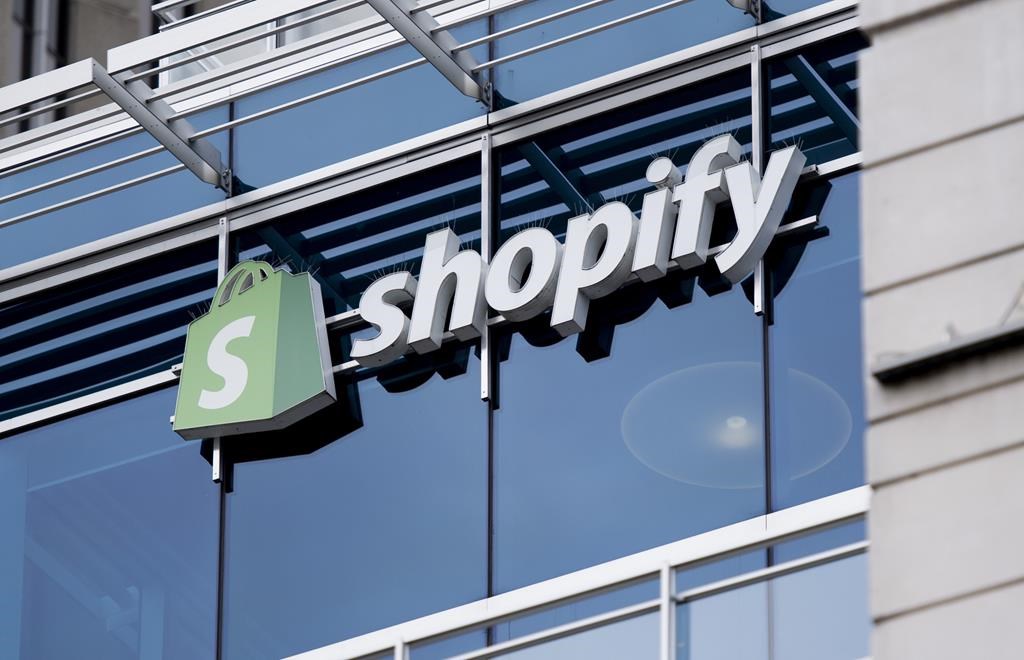 The Ottawa headquarters of Canadian e-commerce company Shopify are pictured on May 29, 2019. Shopify Inc. reported a profit of US$771,000 in its latest quarter compared with a loss of US$1.51 million in the same quarter a year earlier.