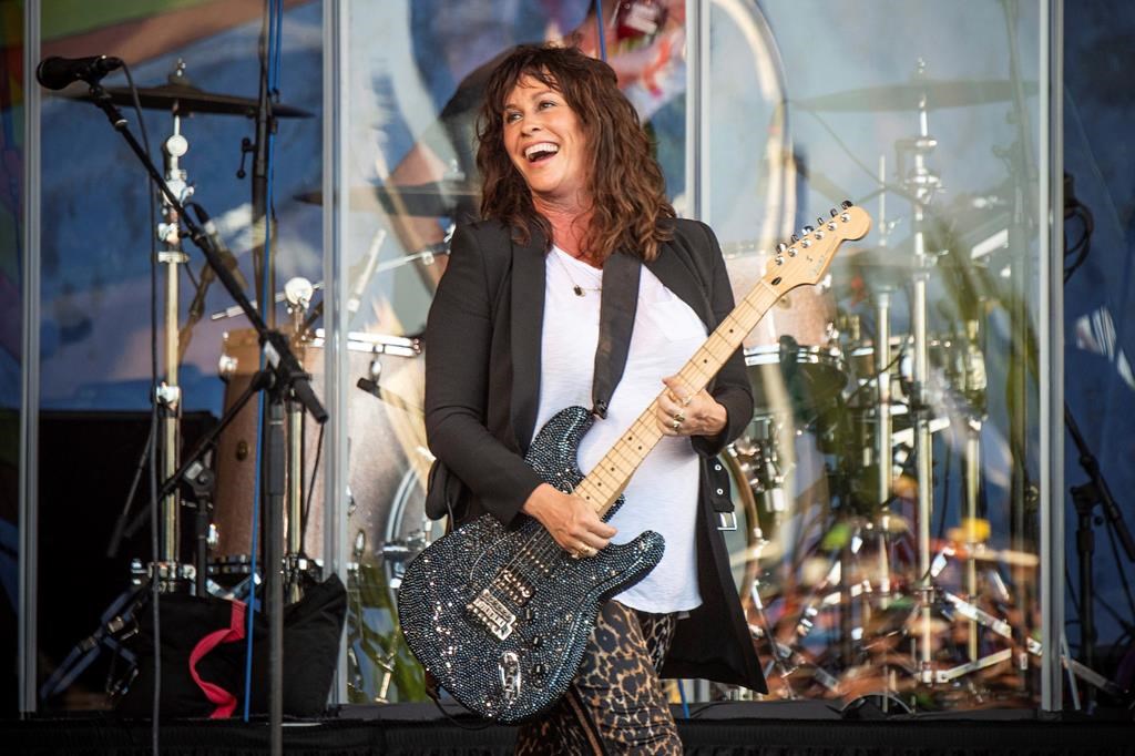 Alanis Morissette performs at the New Orleans Jazz and Heritage Festival on Thursday, April 25, 2019, in New Orleans. THE CANADIAN PRESS/Amy Harris/Invision/AP.