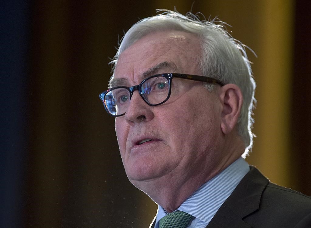 Kevin Vickers, the former House of Commons sergeant-at-arms, announces his intention to run for the leadership of the New Brunswick Liberals, in Miramichi, N.B. on March 15, 2019.