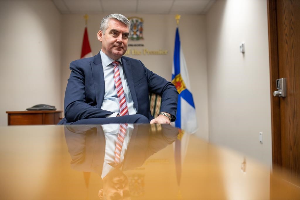 Premier Stephen McNeil answers questions at a year-end media interview in a meeting room at the Office of the Premier in Halifax on Wednesday, Dec. 18, 2019. 
