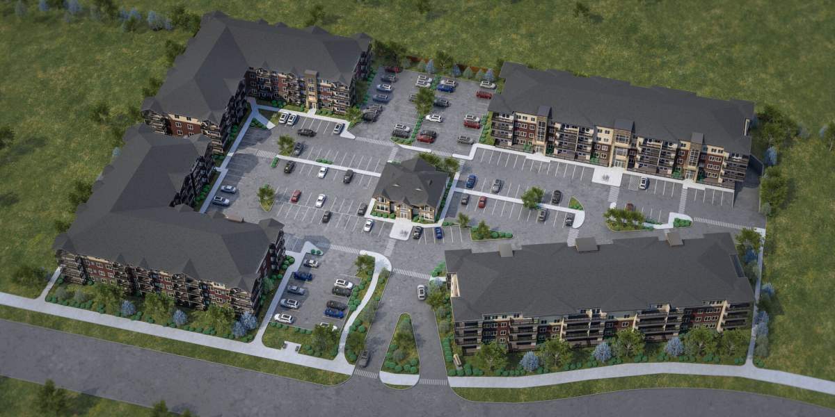 An artist’s rendering of what the building complex will look like.