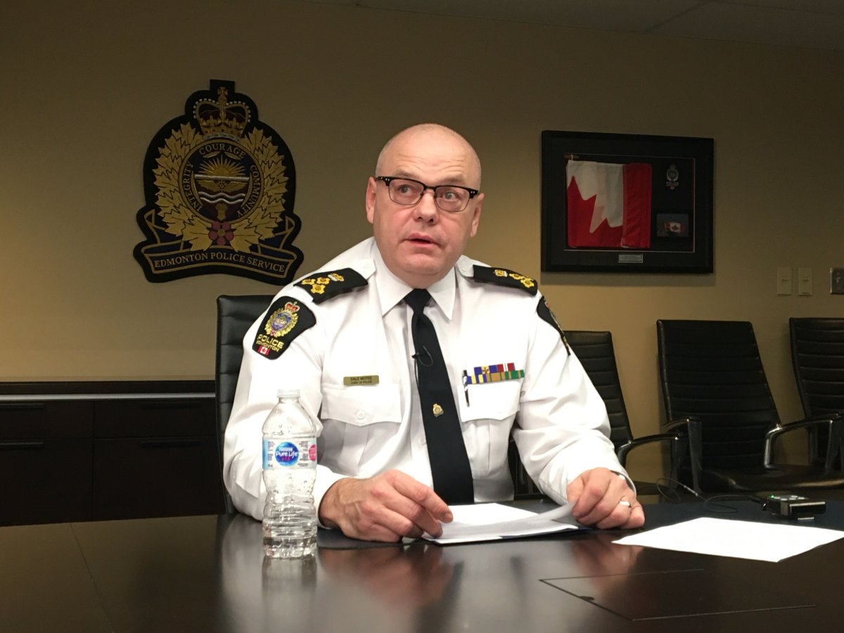 Edmonton police chief Dale McFee talks about LGBTQ reconciliation efforts Friday, Feb. 21, 2020.