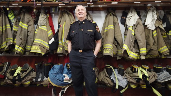 Norm Konechny, 72, stands inside the main fire hall in Melville on Feb. 3, 2020.