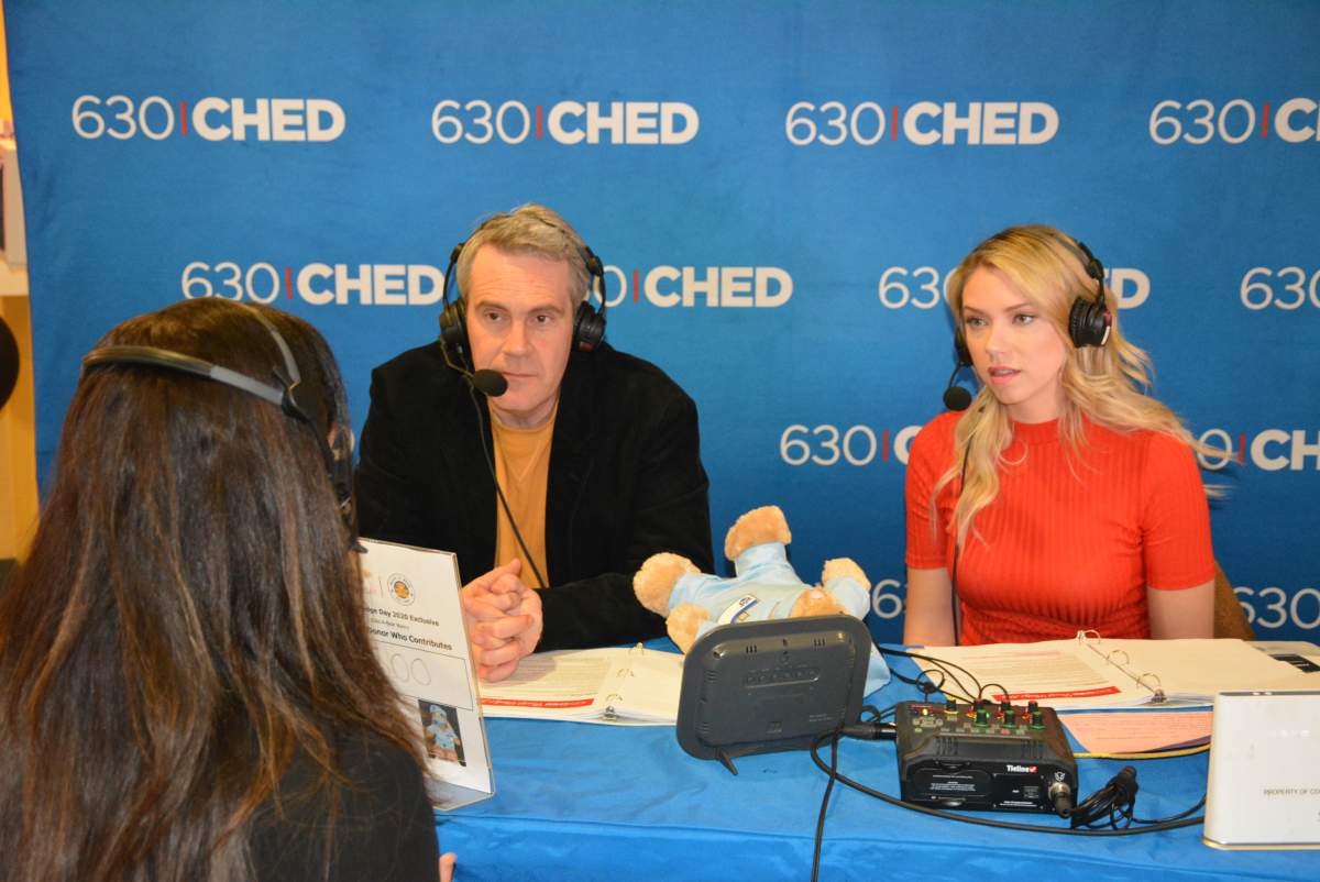 Shaye Ganam and Chelsea Bird broadcast live during Heart Pledge Day on Feb. 27, 2020.