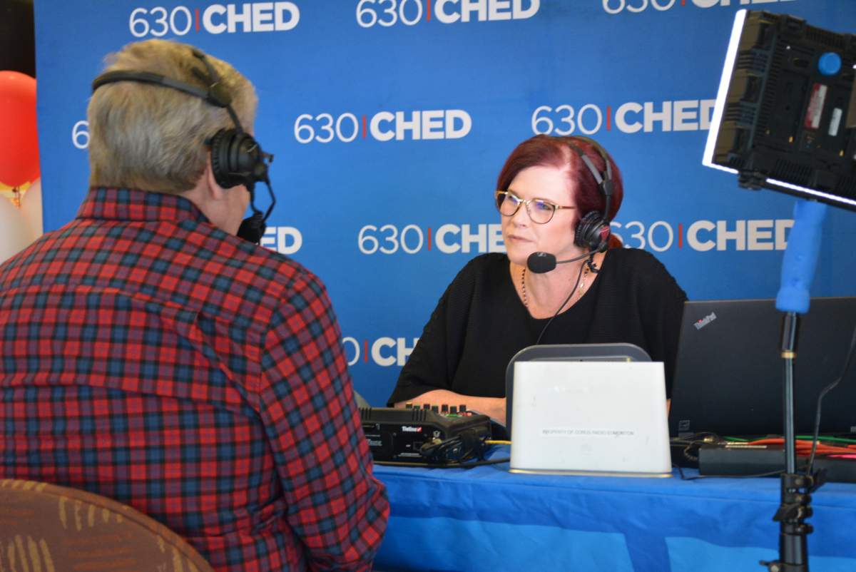 J’lyn Nye broadcasts live from the Mazankowski Alberta Heart Institute for Heart Pledge Day on Feb. 27, 2020.